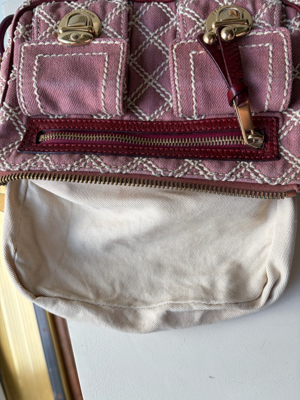 Marc Jacobs Vintage Quilted Denim Cammie Shoulder Bag - Picture 7 of 12